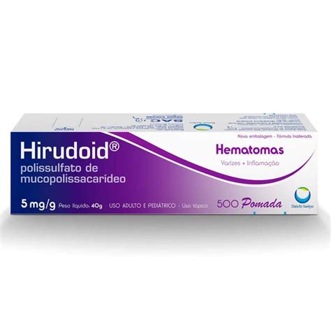 Indicações Para que serve e Bula Hirudoid 500 pomada 5mg g 40g