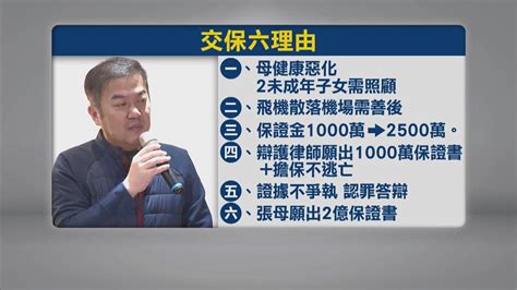 張綱維涉掏空遠航 法院裁定1億元交保