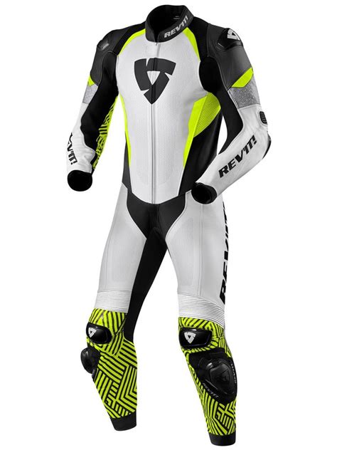 Motorcycle Leather Suit REVIT Triton 1PC White MOTORCYCLE