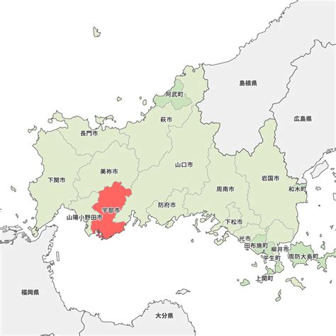 山口県宇部市の地図 Map It マップ・イット