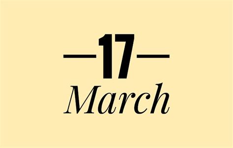 March 17th International Holidays