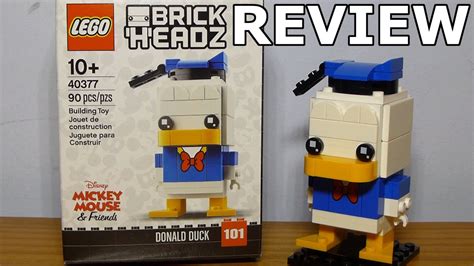 Lego Donald Duck Brickheadz Review Set Youtube