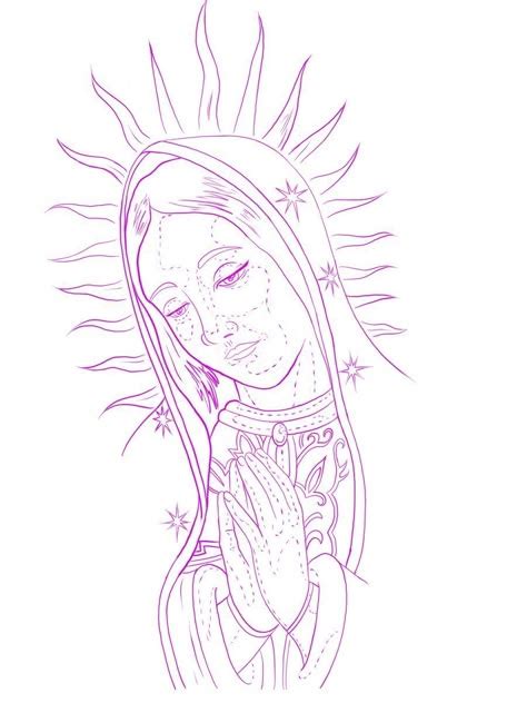 Virgin Mary Drawing