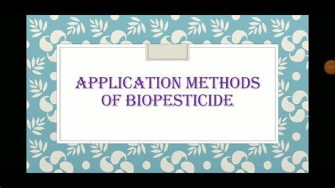 Application Methods Of Biopesticides # Hindi Explanation # - YouTube