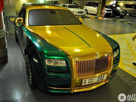 Green And Gold Rolls Royce By Mansory Proves Money Doesnt Equal Taste