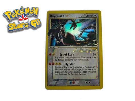 Rayquaza Gold Star 107107 Ultra Rare Ex Deoxys Pokemon Cards Etsy