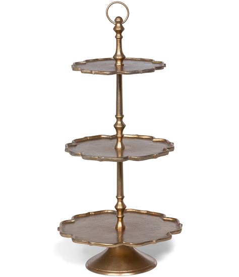 Park Hill Scalloped Edge Cast Aluminum Tiered Server Dillards