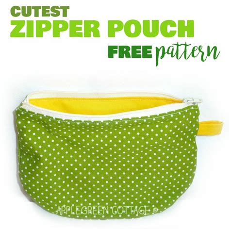 Zipper Pouch Tutorial With A Free Template Applegreen Cottage