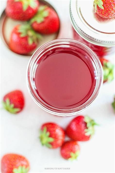 Strawberry Simple Syrup Incredibly Easy To Make With Ony 3