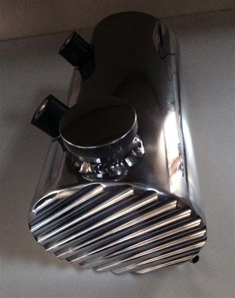 Choppahead Harley Davidson Aluminum Oil Tank Finned Ends