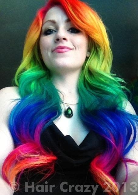 Pin By Sara Harvey On Rainbow Hair In 2020 Rainbow Hair Color Hair Styles Rainbow Hair