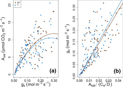 Correspondence Between Light Saturated Photosynthetic Rates Asat And