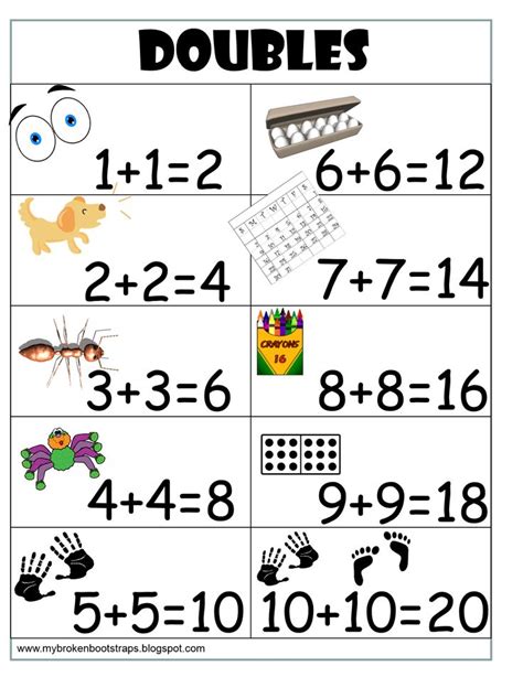 Doubles Math Fact Practice