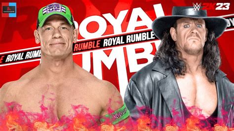 Undertaker Vs John Cena WWE 2k23 Royal Rumble 2023 WWE 2K24 Wwe