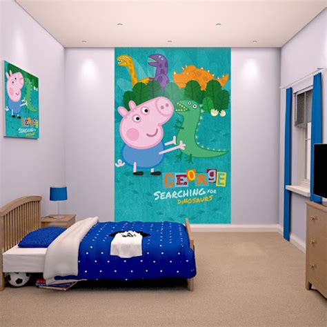 Peppa Pig Wallpaper For Kids Room : Peppa Pig Toddler Bed Bedroom ...