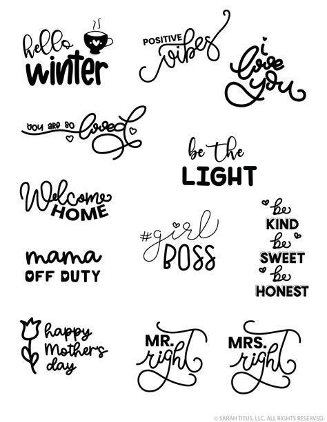 150+ Free Black and White Planner Stickers (SVG/PNG) - Nakedlydressed