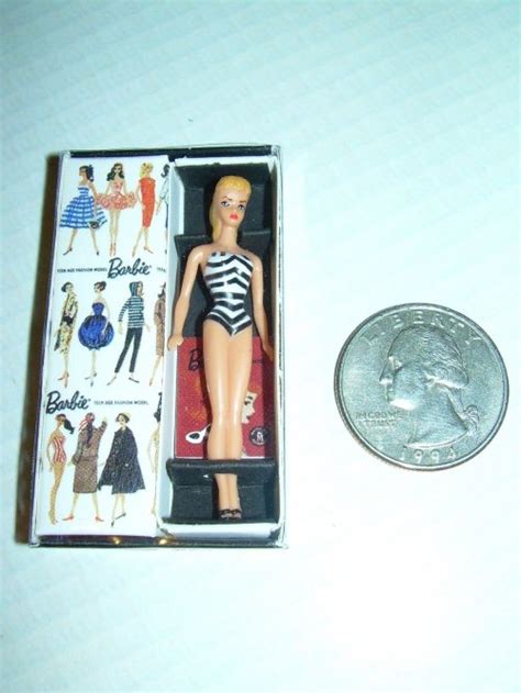 Miniature Barbie Doll For A Dollhouse Hello Adorable