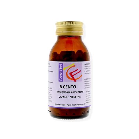 B Cento Integratore Alimentare Capsule Vegetali Cento Fiori