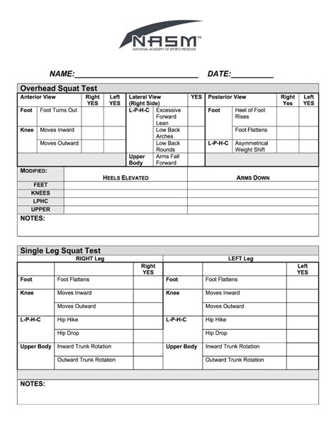 Overhead Squat Assessment Pdf Fill Out Sign Online DocHub