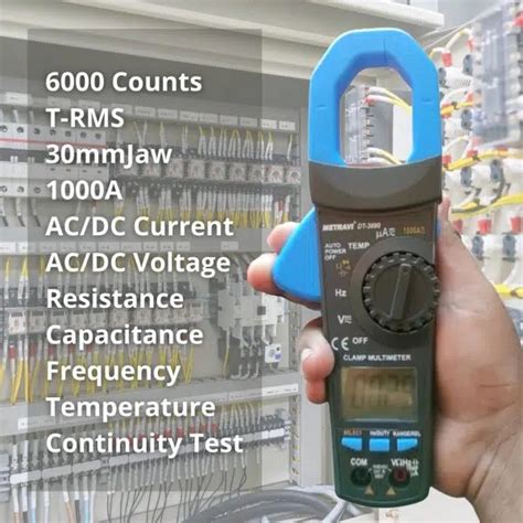 Metravi DT 3690 Digital TRMS AC DC Clamp Meter