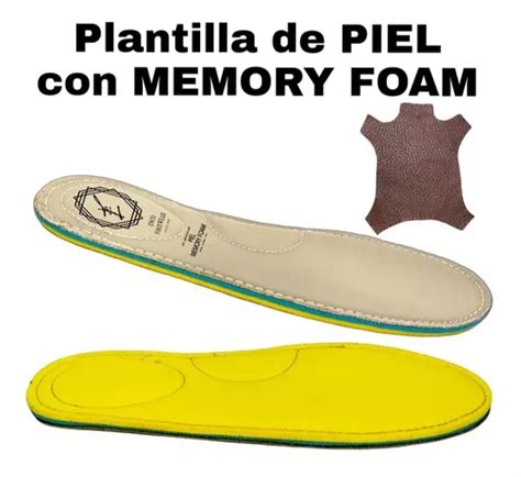 Plantilla Forro Piel Antifatiga Memory Foam Confortable Dama