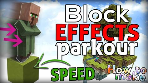 Minecraft How To Create A Block Effects Parkour Youtube