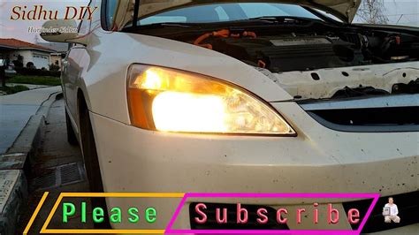 How To Change Honda Accord Headlight Bulb