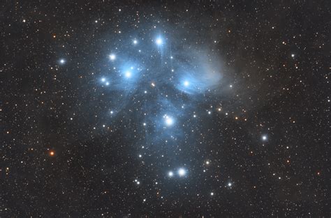 The Seven Sisters M45 Star Cluster Visibledark