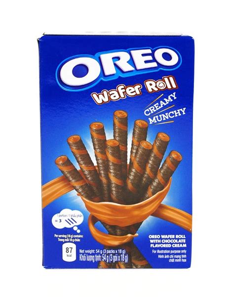 Oreo Wafer Roll Rurki Z Kremem Czekoladowym G