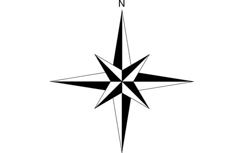 North Arrow Raised Free Dxf Vectors File Vectors File