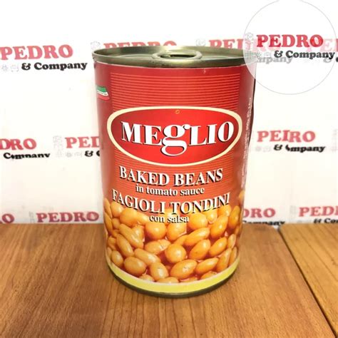 Meglio Baked Beans In Tomato Sauce Kacang Merah Tomat Kaleng Lazada