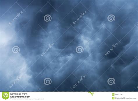 Fundo Azul Das Nuvens De Tempestade Imagem De Stock Imagem De