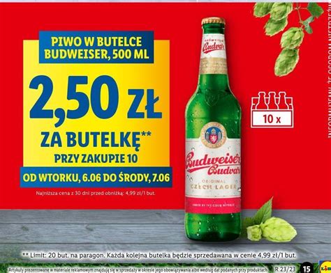 Promocja Piwo B Original Budweiser Budvar W Lidl