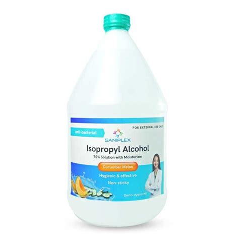 Saniplex Isopropyl Rubbing Alcohol Gallon With Free Spray Bottle For