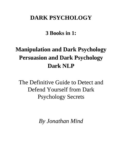 SOLUTION: Dark Psychology Presentation - Studypool