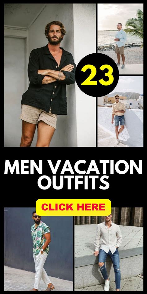 Essential Men Vacation Outfits From Beach Black Men Casual To Formal