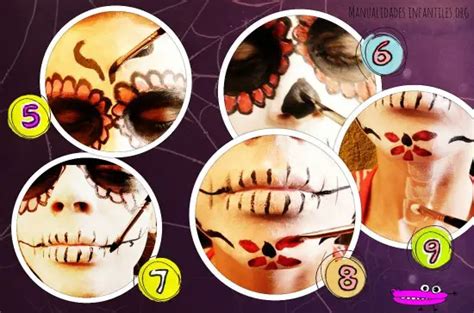 Maquillaje de Catrina para niña -Manualidades Infantiles