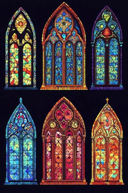 Stained Glass Windows Premium Ai Generated Image