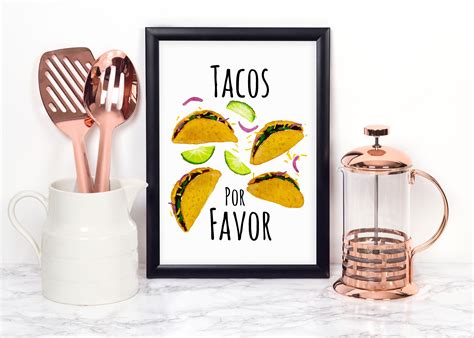 Printable Taco Wall Art Food Pun Print Funny Taco Print - Etsy