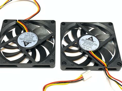 2 Pieces 8010 Gdstime 12V 3pin 80x80x10mm 8cm DC Cooling Fan Large