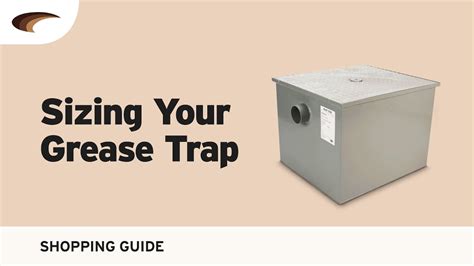 Grease Trap Sizing Chart: A Visual Reference of Charts | Chart Master