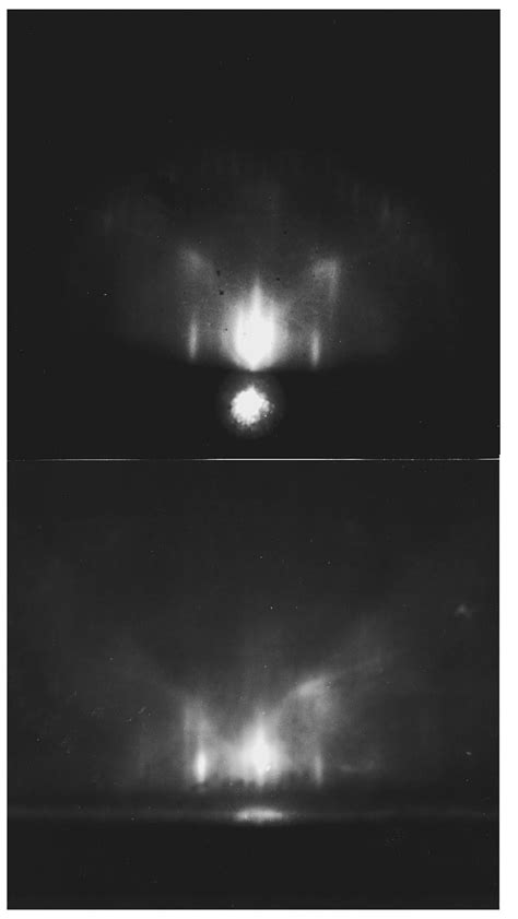 Representative Rheed Patterns Recorded From The Gaas001c4 4 Surface