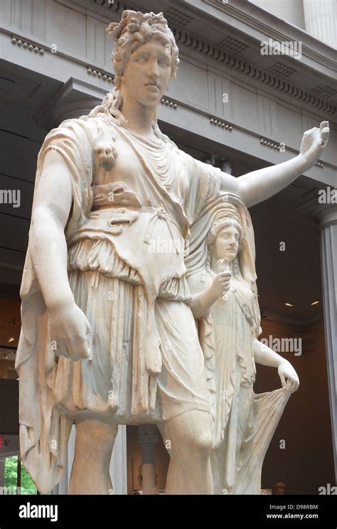 Statue Of Dionysus Leaning On A Female Figure Also Known As The Hope