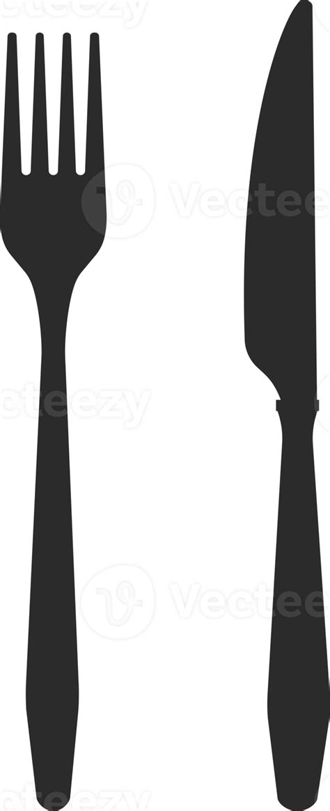 Knife And Fork Black Icons 11835019 Png