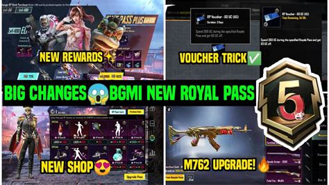 Bgmi New Royale Pass A5 Bgmi A5 Royal Pass Rewards Bgmi Next Royal Pass A5 60 Uc Voucher Youtube