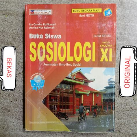 Jual Buku Sosiologi Kelas Xi Ii Ma Sma Penerbit Mediatama