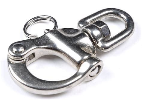 Mxeol Swivel Eye Snap Shackle Quick Release Bail Rigging Sailing Boat