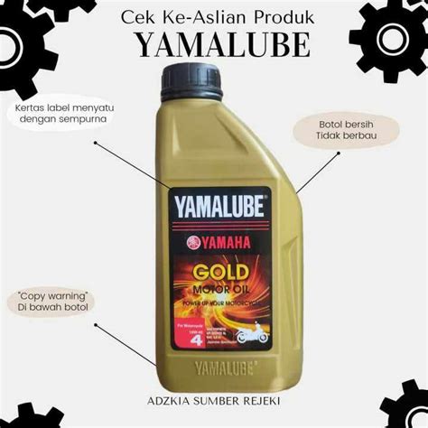 Yamalube Gold Original Oli Yamaha SAE 10W 40 0 8 Liter Lazada Indonesia