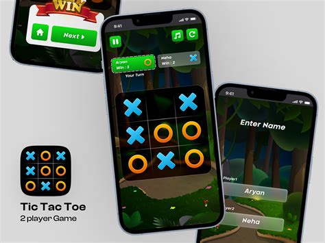 Tic Tac Toe 2 Player Game App Ui Design By Redesign Solution On Dribbble