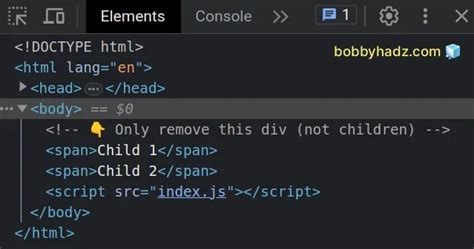 Remove A Dom Element By Id Using Javascript Bobbyhadz